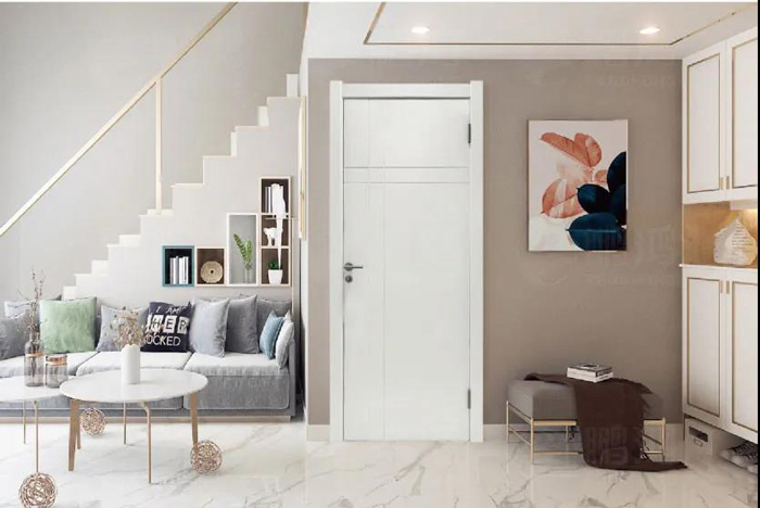 無漆現代木門-XD003A 現代風格免漆木門