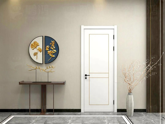 無漆簡中木門-WQJZ004A 簡中風格免漆木門